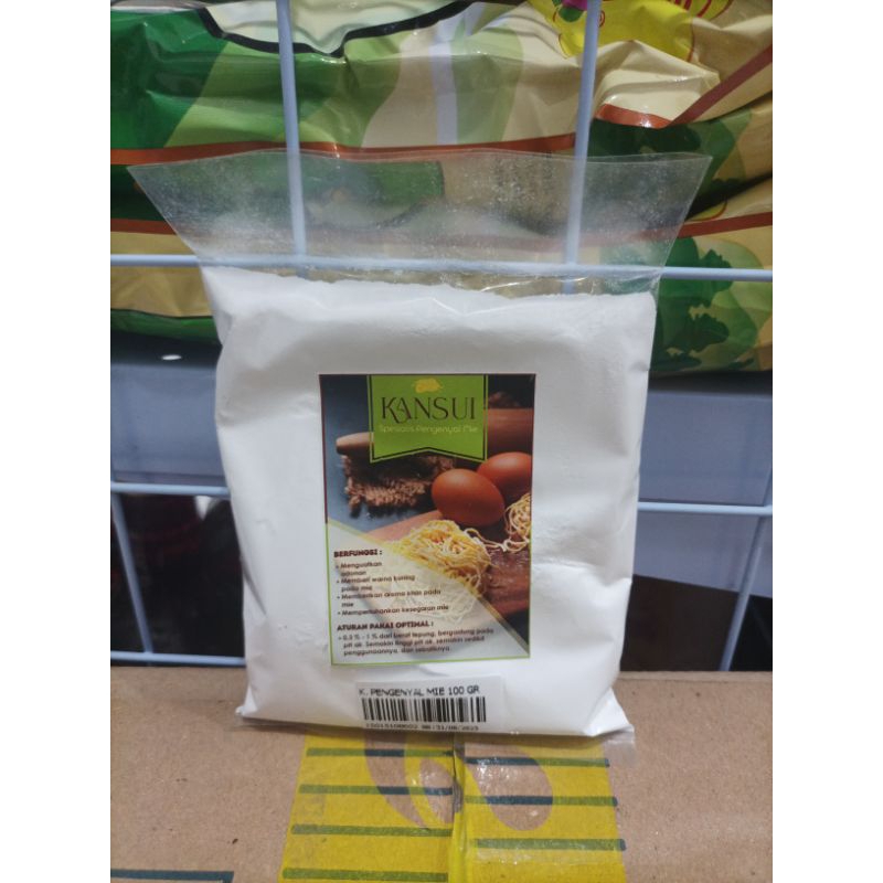 

Kansui Spesialis Pengenyal Mie Tambahan Pangan 100 Gram