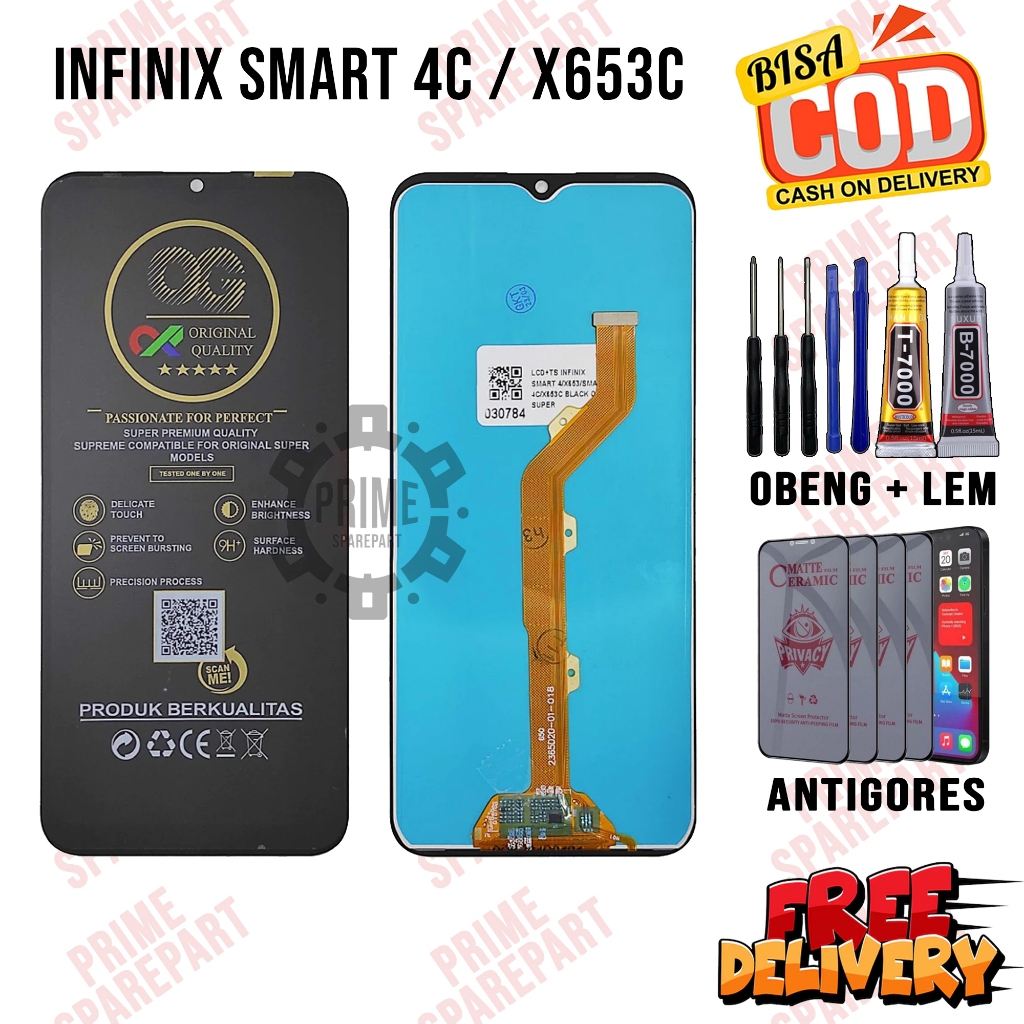 Lcd INFINIX SMART 4C / X653C Original Oem Lcd Touchscreen INFINIX SMART 4C / X653C Fullset