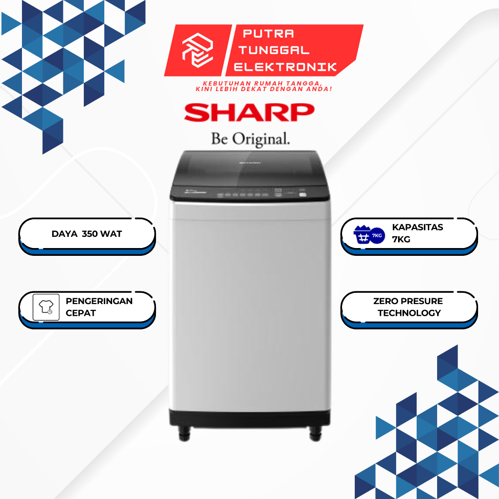 MESIN CUCI SHARP ES-M8000T-GG MESIN CUCI 1 TABUNG