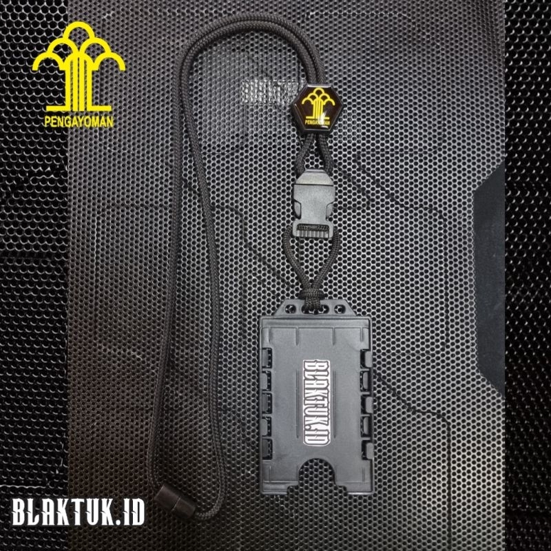 

Lanyard tactical holder id card Slide exagonal logo PENGAYOMAN
