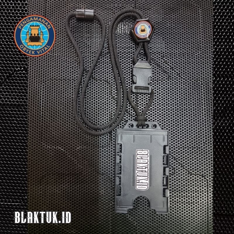 

Lanyard tactical holder id card Slide exagonal logo PAMOBVIT