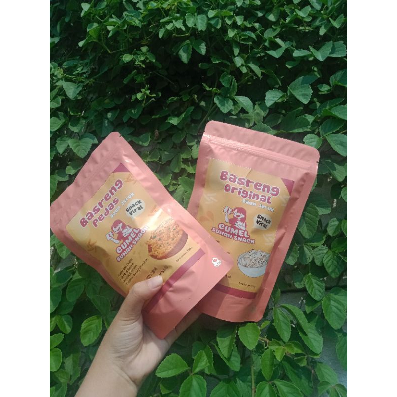 

PAKET USAHA 20pcs bonus 3pcs BASRENG daun jeruk 50gr bycumelsuhahsnack