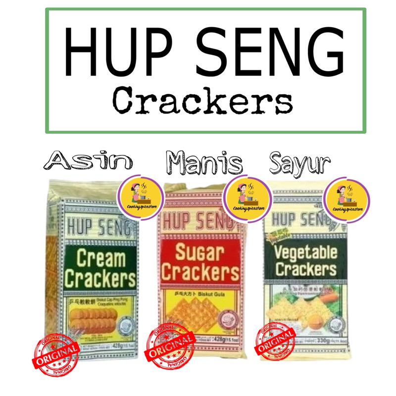 

Hup Seng Cream Cracker Biscuit Hupseng Biscuit Deluxe Cracker sugar crackers