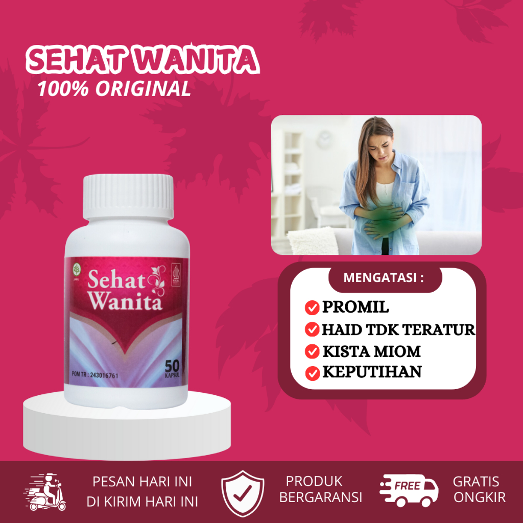 Sehat Wanita Original Herbal Khusus Atasi Masalah Kewanitaan,Untuk Promil,Haid Gak Lancar