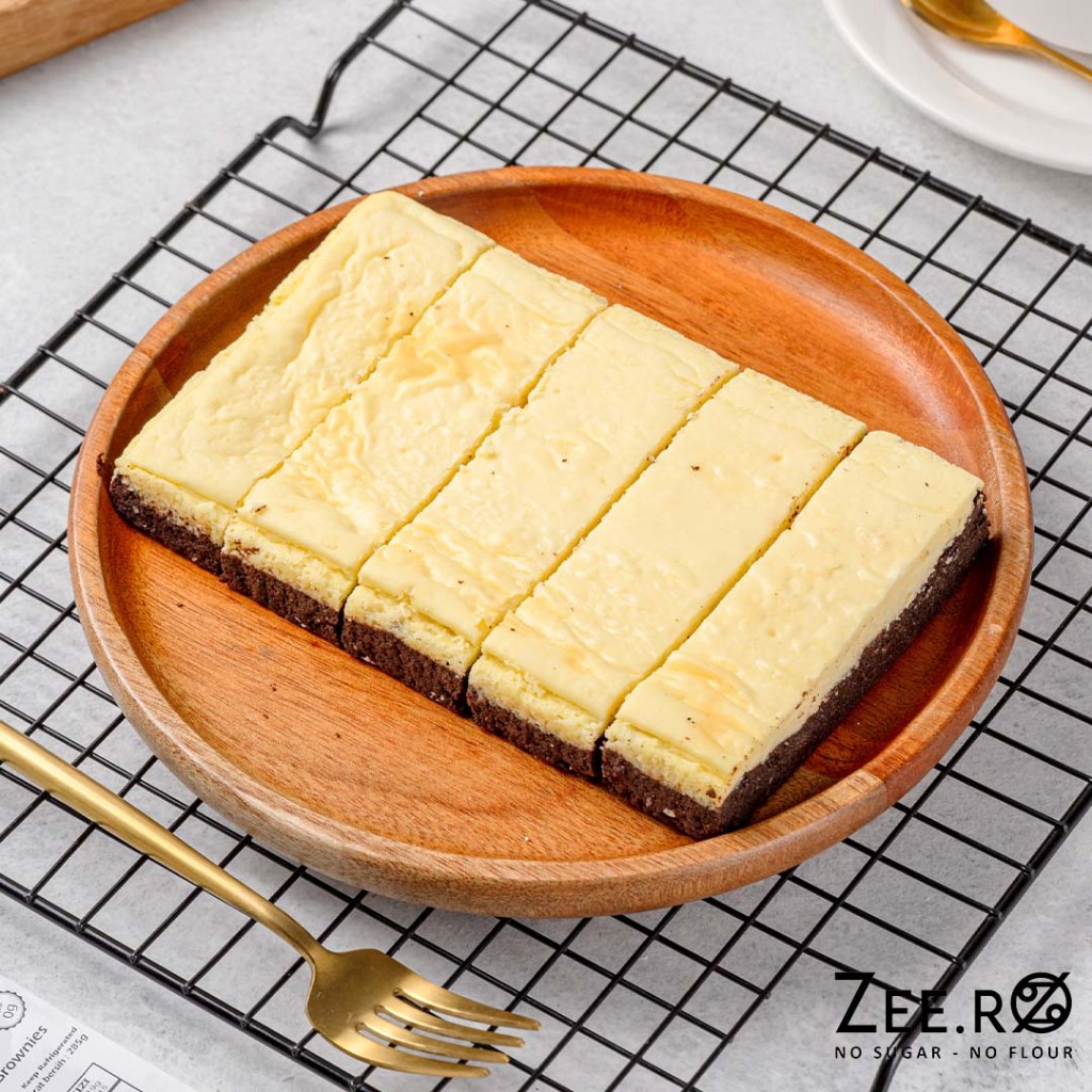 

Zeero Cheesecake Brownies / no sugar/ no flour/keto&diabetic friendly