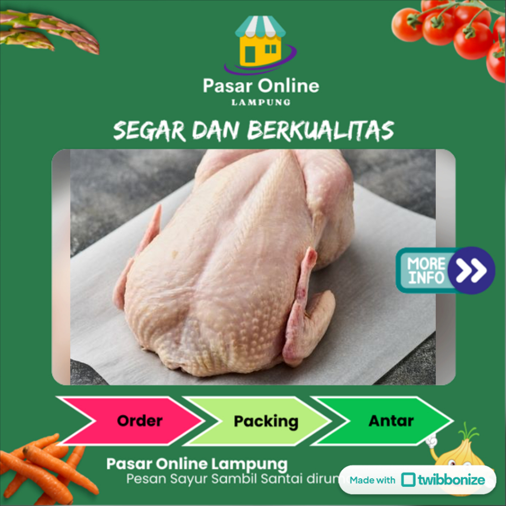 

Ayam Segar 1 Potong - Pasar Online Lampung