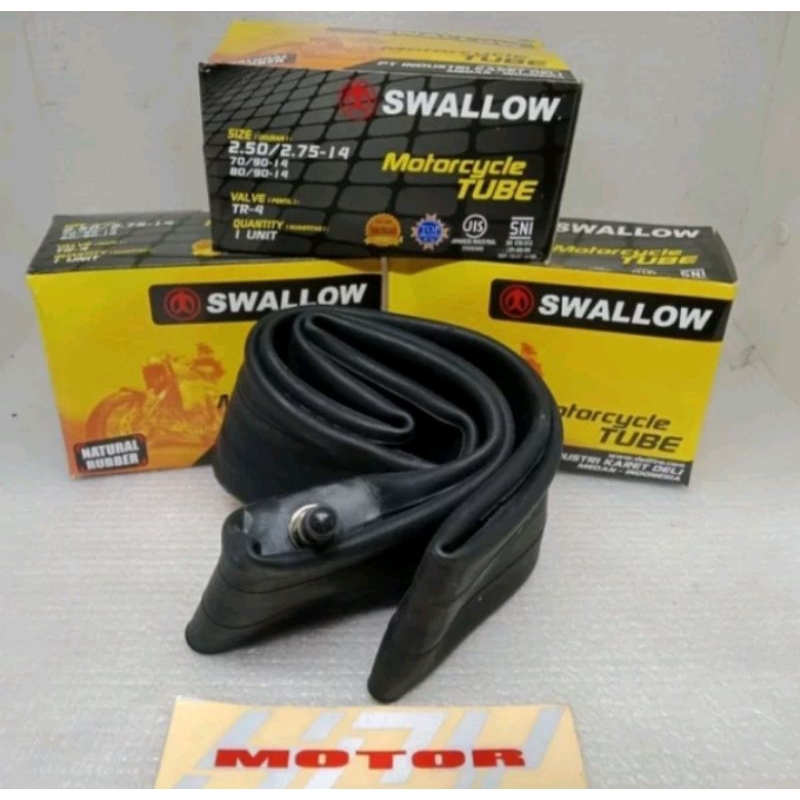 BAN DALAM DALEM SWALOW SWALLOW SEPEDA MOTOR UKURAN 250-275-14 RING 14