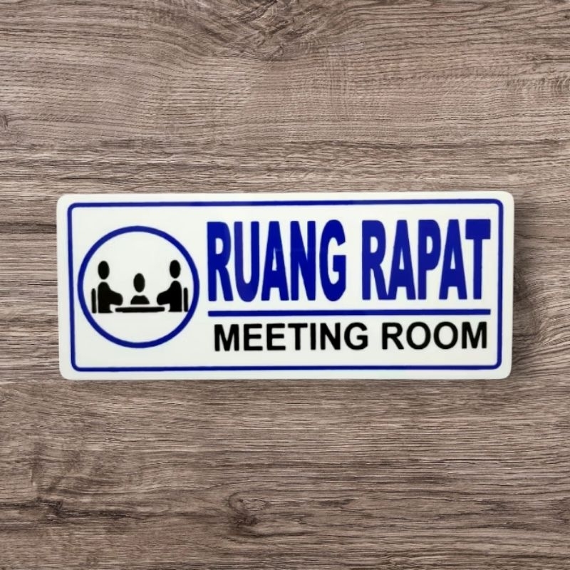 

Akrilik papan label RUANG RAPAT 22×9cm