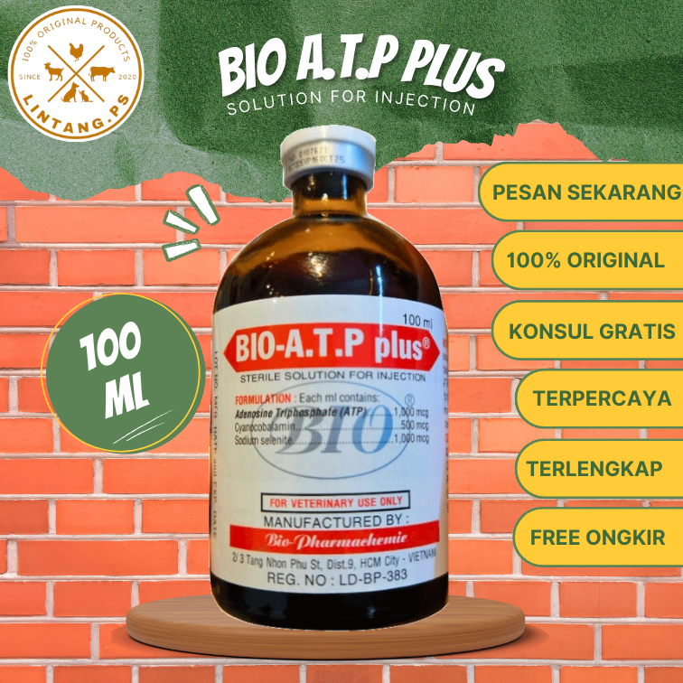 Bio ATP plus 100ml - Bio Atp Solusi Energi Instan - Bio ATP ternak