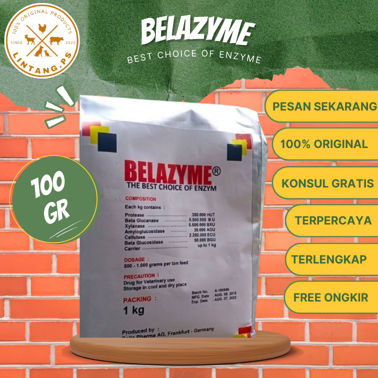 Belazyme 100 gram - Enzim untuk Ternak - Enzim untuk Ayam - The Best Choice of Enzyme