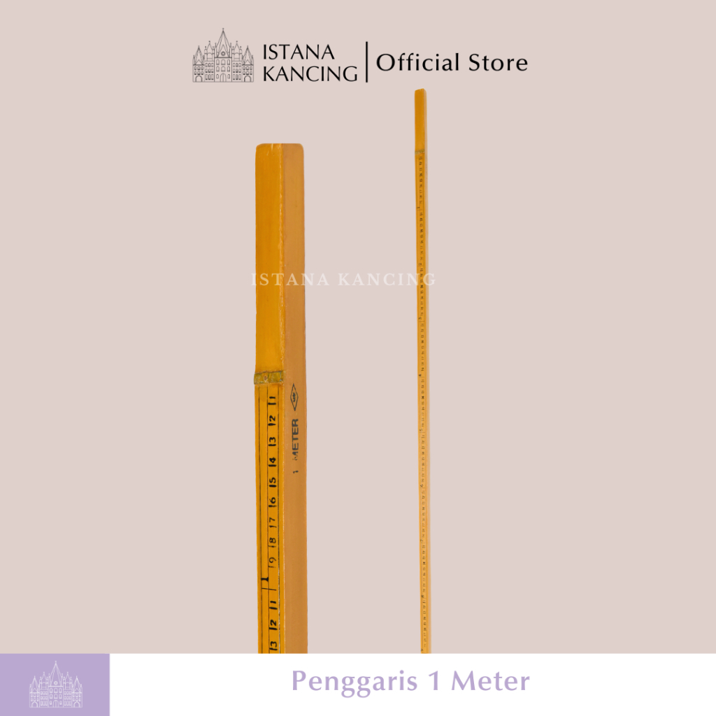 Meteran Kayu 1 Meter Meteran Pengukur Kain Peralatan Jahit | Istanakancing.id