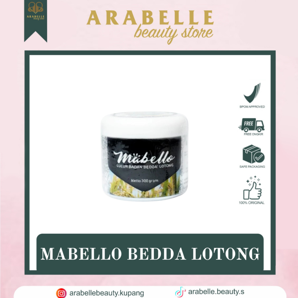 MABELLO BEDDA LOTONG - LULUR BADAN MABELLO LULUR HITAM