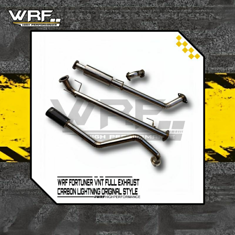 WRF FORTUNER VNT/HILUX VNT/HILUX VIGO EXHAUST FULLSYSTEM/CARBON ORIGINAL STYLE/KNALPOT VNT
