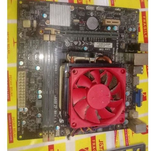 PAKET MOBO AMD FM2+ A8 7600+FAN