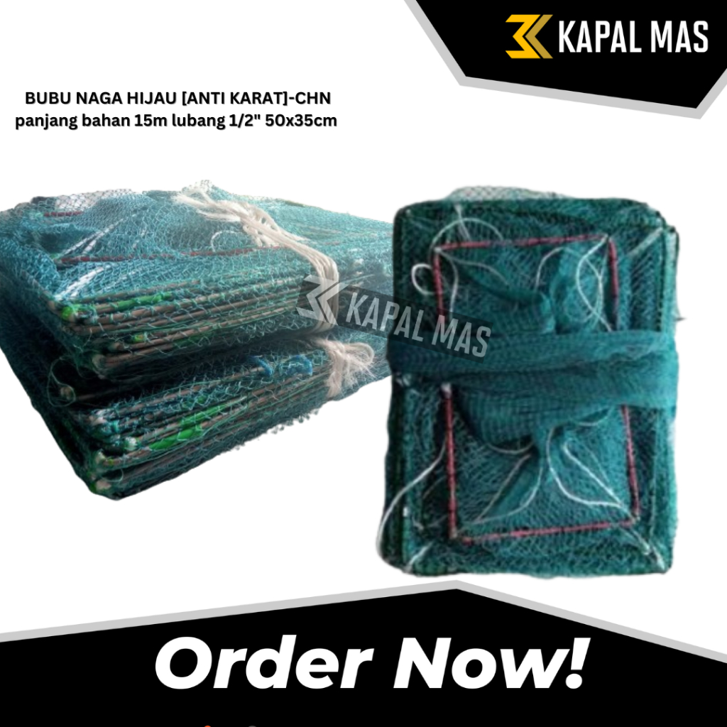 KHUSUS GOJEK Perangkap ikan / bubu ikan kepiting / jebakan ikan udang kotak 10 lubang / bubu panjang