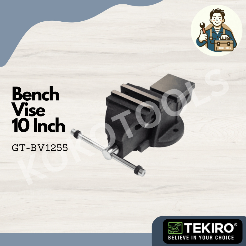 Ragum Catok Besi Bench Vice 10 Inch Tekiro