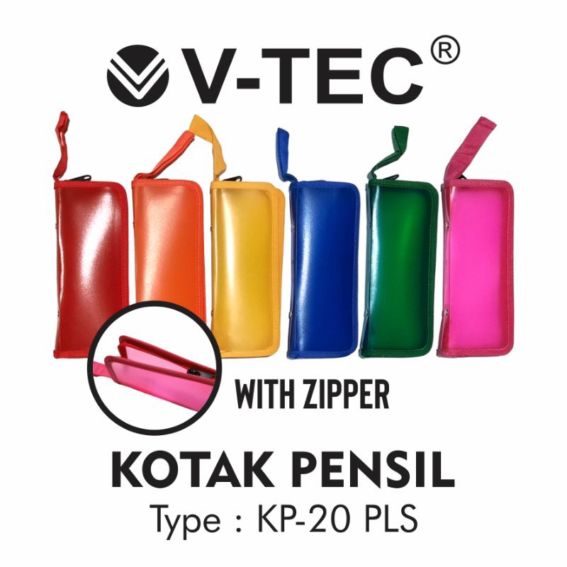 

V-TEC Kotak Pensil KP-20 PLS 1 Pack isi 12 Pcs (Mix Warna)