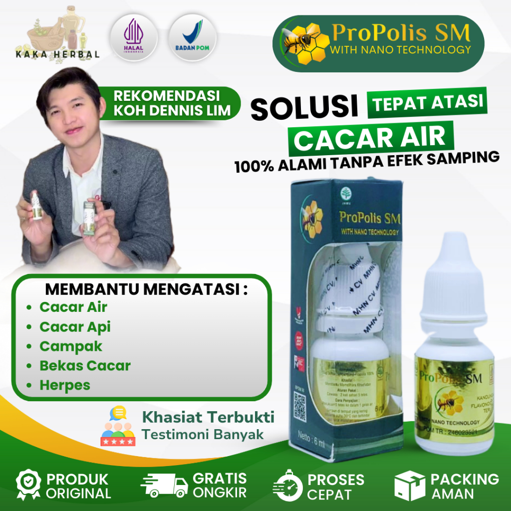 Kaka Herbal - Obat Oles Cacar Air, Cacar Api, Cacar Monyet, Obat Khusus Cacar, Obat Cacar Air Untuk 
