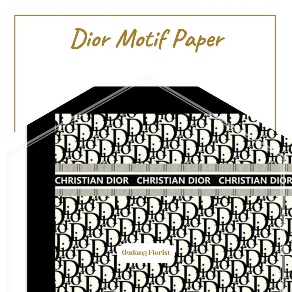 

DIOR MOTIF PAPER / Flower Wrapping / Cellophane