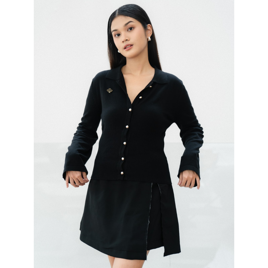 SHIKU - Brie Flare Cardigan