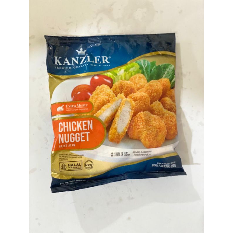 

kanzlee chicken nugget extra meaty 450 gram/nugget kanzler 450 gram