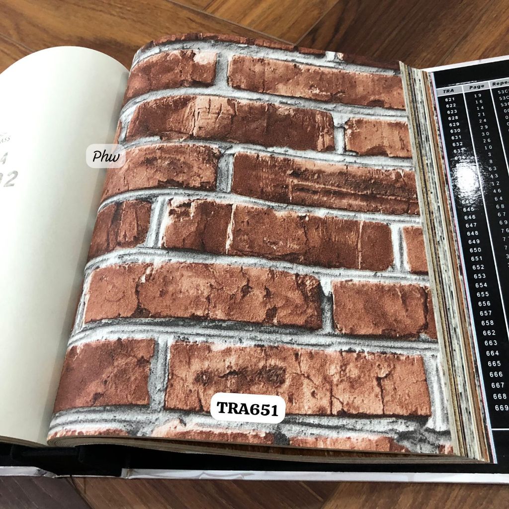 Wallpaper Dinding Motif Batu Bata Merah Coklat 3d Murah Terra