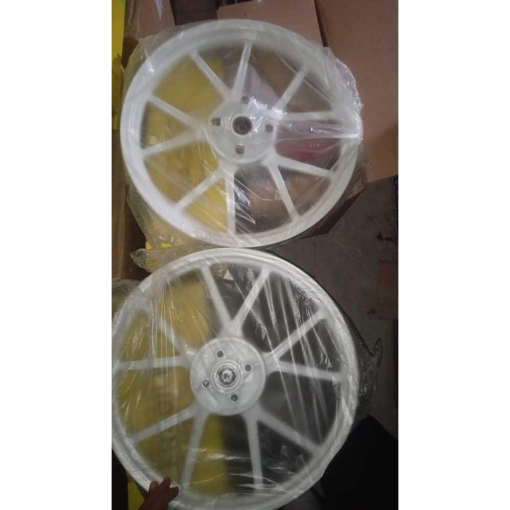 READY VELG V ROSSI GP WHEEL MX NEW DOUBLE DISC PUTIH ORIGINAL