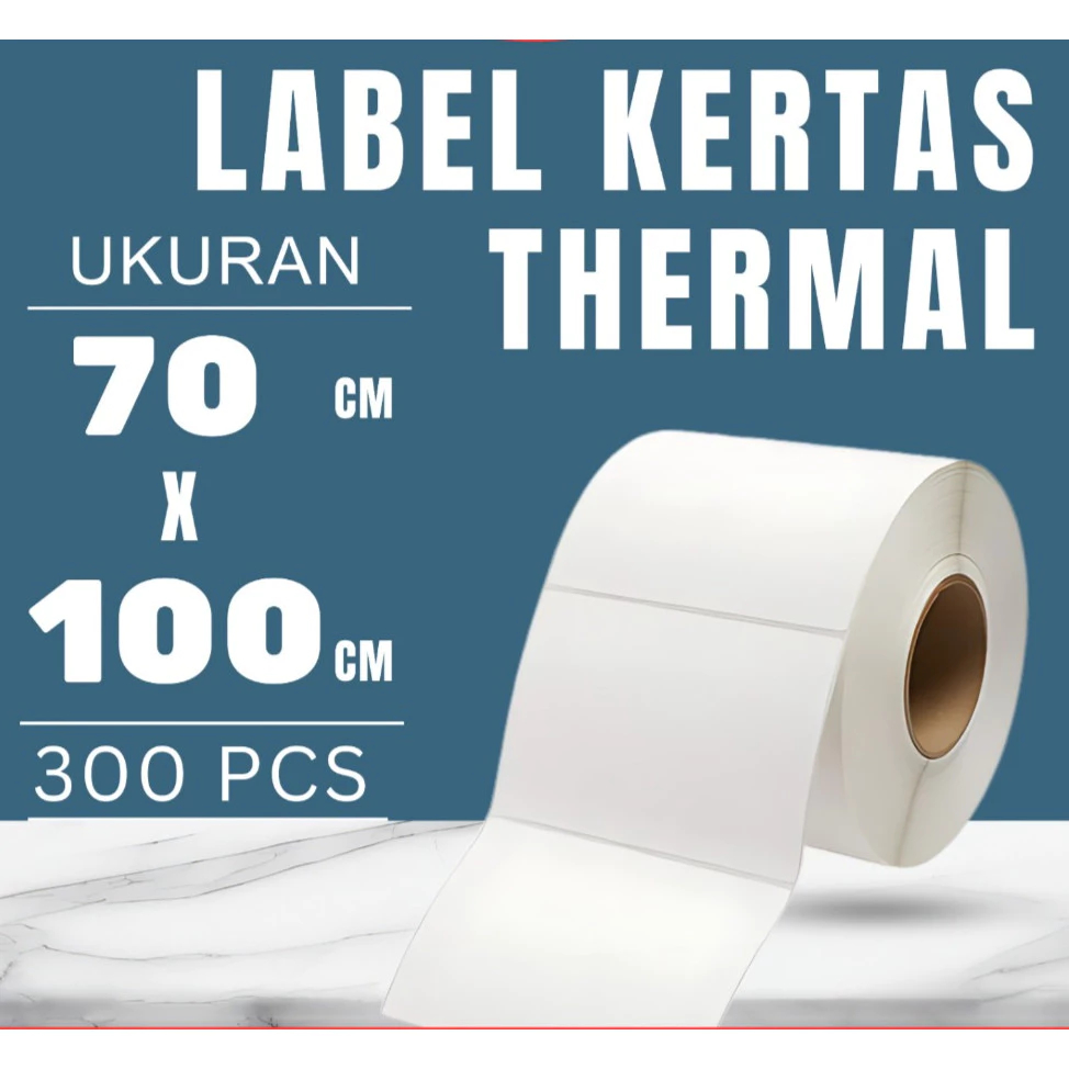 

Stiker Label printer Barcode pengiriman resi kertas Thermal 78x100 mm Isi 300 Pcs