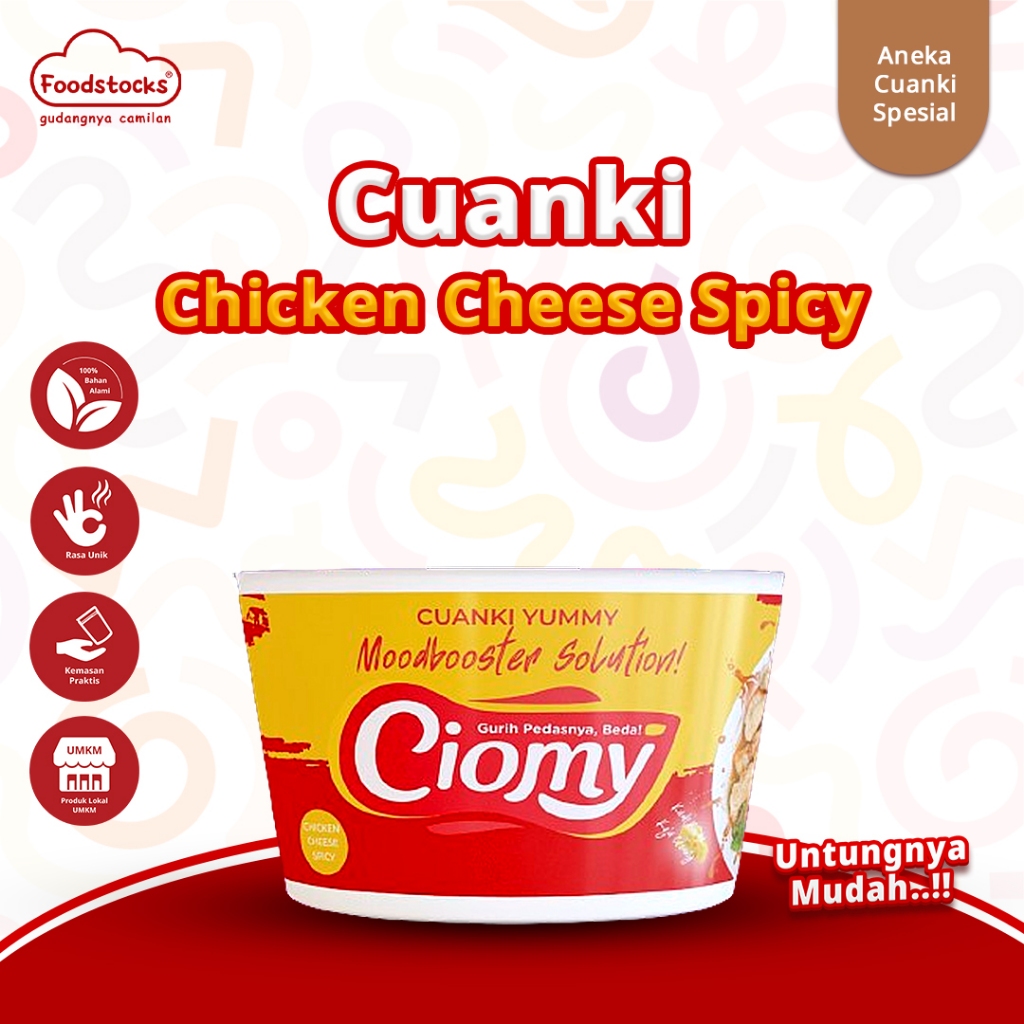 

Ciomy - Cuanki Cup Rasa Ayam Pedas Kuah Keju Praktis