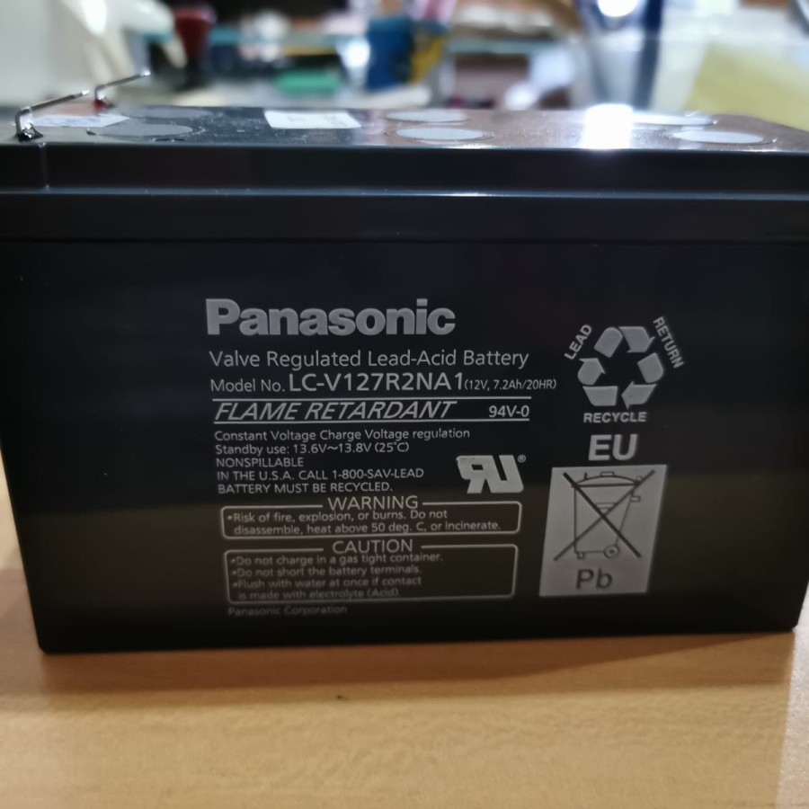 Baterai UPS Panasonic 12V 7.2Ah/ BATERAI 12 VOLT 7.2 AH -00948