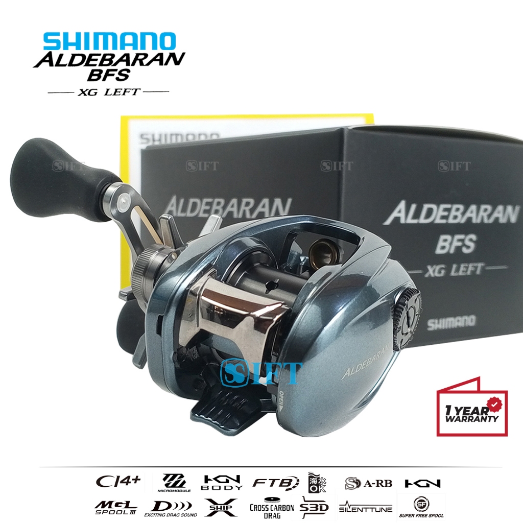 Reel BC SHIMANO ALDEBARAN BFS HG XG  | Made In Japan | Hagane CI4+  | Baitcasting Resmi