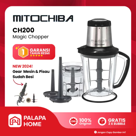 Dijual Murah - MITOCHIBA Chopper CH 200 - Mito CH200 Choper Blender CH-200 Food Processor Original O