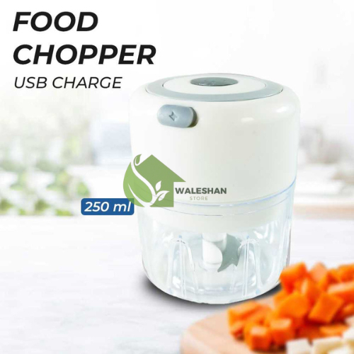 Mini Grinder Chopper Elektric Blender Kecil 3 Layer Alat Masak Penggiling Gilingan Penghalus Bawang 