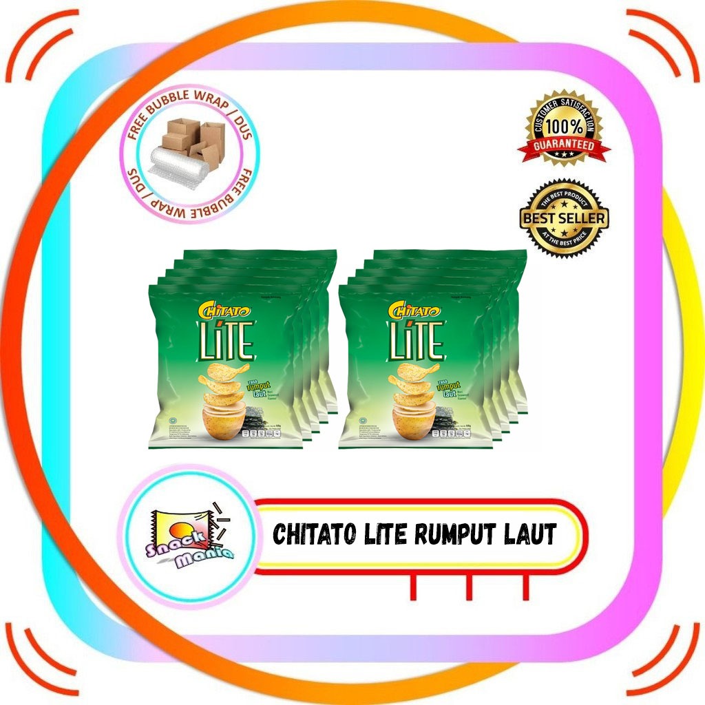 

Chitato Lite Seaweed ~ 14 gr 10 Sachet Keripik Kentang Rumput Laut Renceng