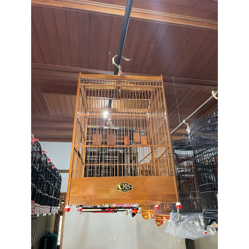 Sangkar Kandang Burung Kotak No 1 & No 2 CMS Jati Jepara Original Asli