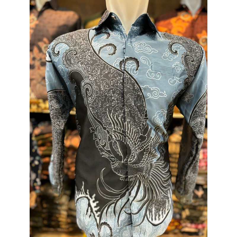 Toko hamid - Baju Batik Pria Lengan Panjang - Semi Sutra - Arka