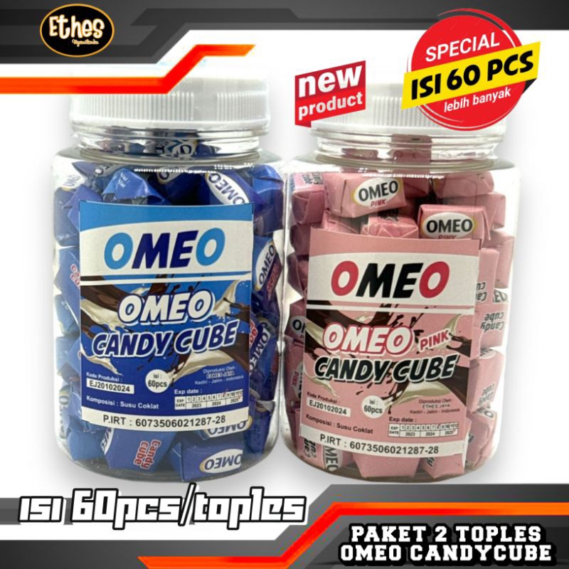 

PAKET DUO OMEO CANDYCUBE isi 2toples