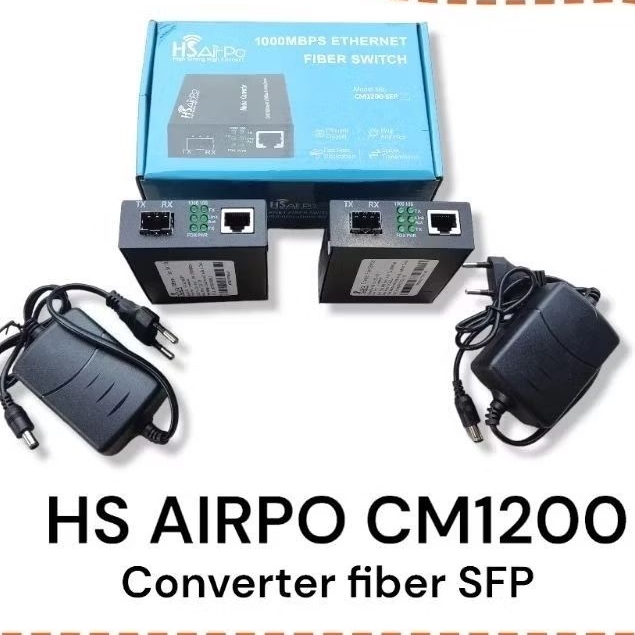 Hs Airpo cm1200 sfp gigabite media converter