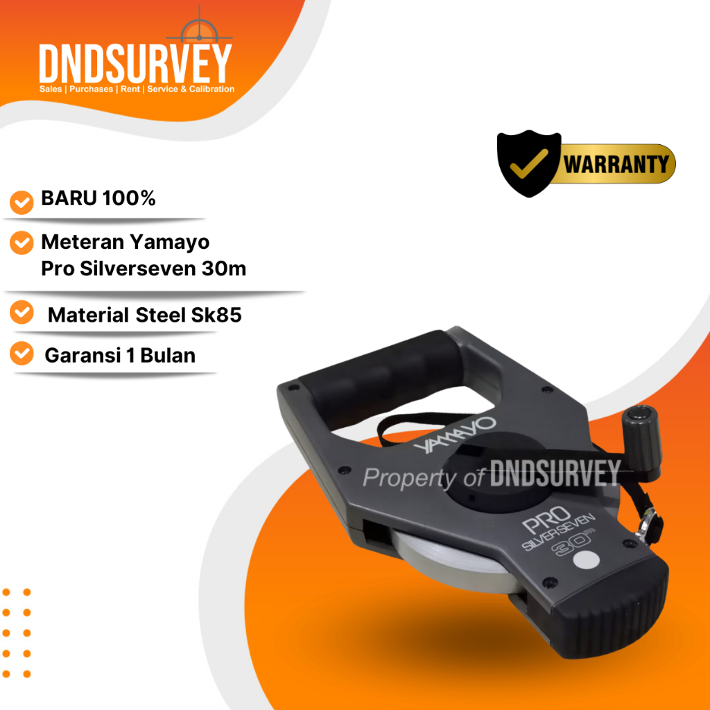 Meteran Roll Yamayo Silver Seven 30 Meter - 50 Meter steel plat baja