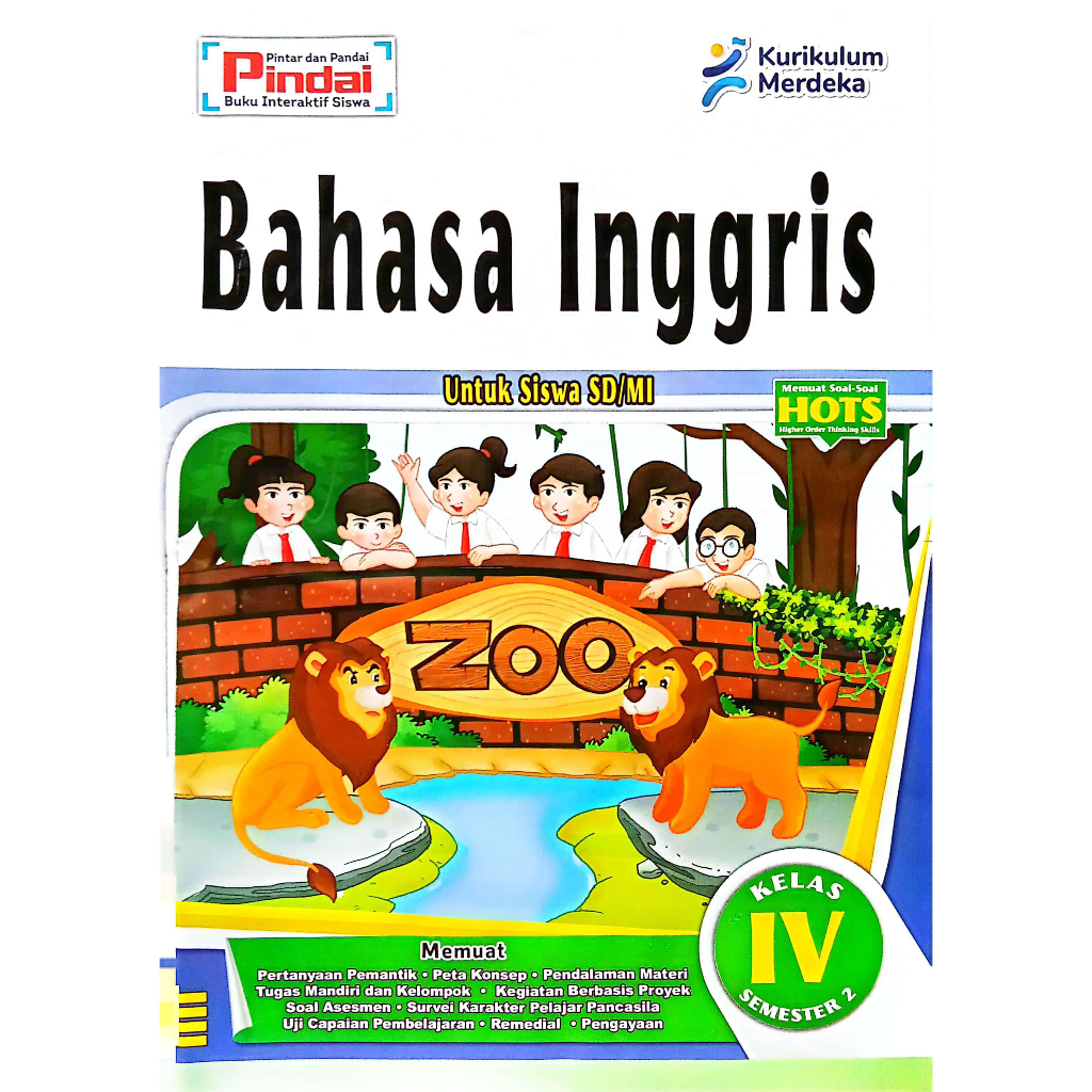 Buku LKS Bahasa Inggris Kurikulum Merdeka Kelas 4 SD/MI Semester 2
