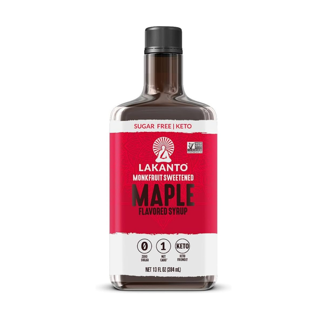 

Lakanto Sugar Free Maple Syrup With Monk Fruit & Erythritol For Pancakes 384 mL