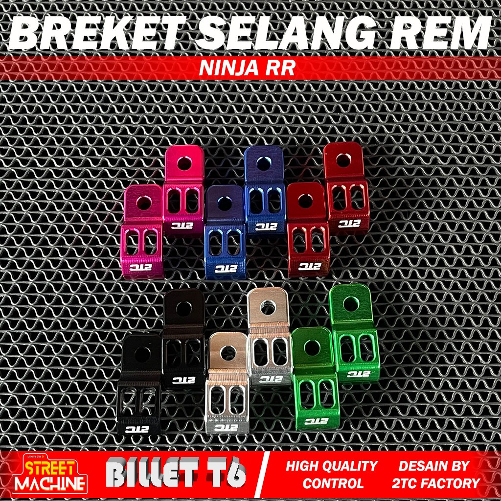 Breket Selang Rem Belakang Ninja RR Full CNC 2TC