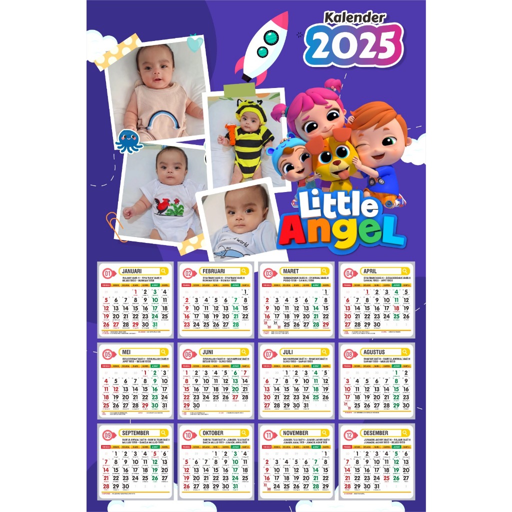 

KALENDER DINDING 2025 / 2026 1L CUSTOM FOTO (KLEM)