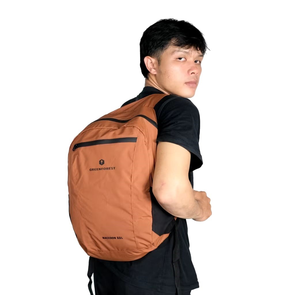 TAS LIPAT WATERPROOF 22L - RACOON GREENFOREST TAS PUNGGUNG