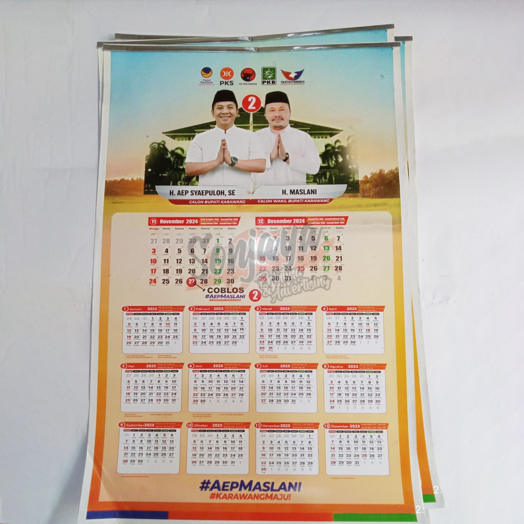 

Kalender Dinding Custom Design Full Color