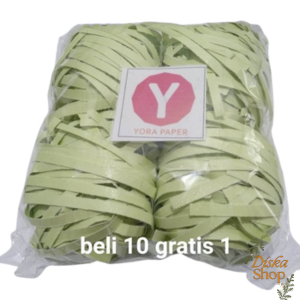 

kertas cacah / serut-parcel / shredded paper lime green 75gr