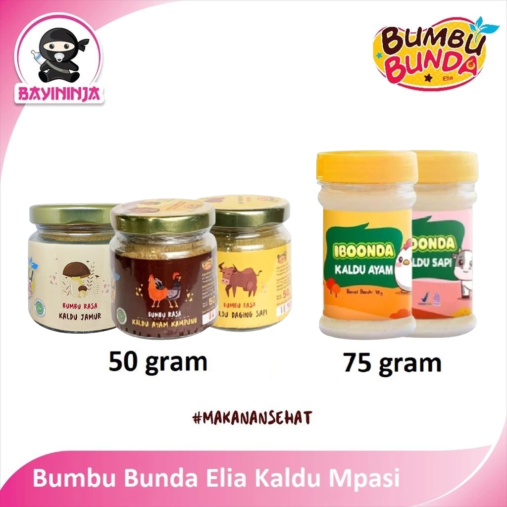 

Bumbu Bunda Elia Kaldu Mpasi Penyedap Makanan