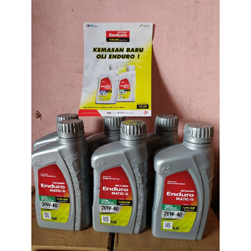 ( 1 Dus ) Oli Enduro matic G 0,8L SAE 20W-40 / oli Enduro matic grosir per dus / Enduro matic G mura
