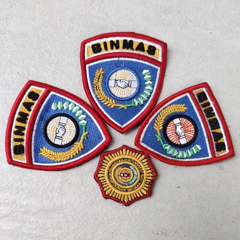 Logo Binmas Atribut Polri Bordir Timbul
