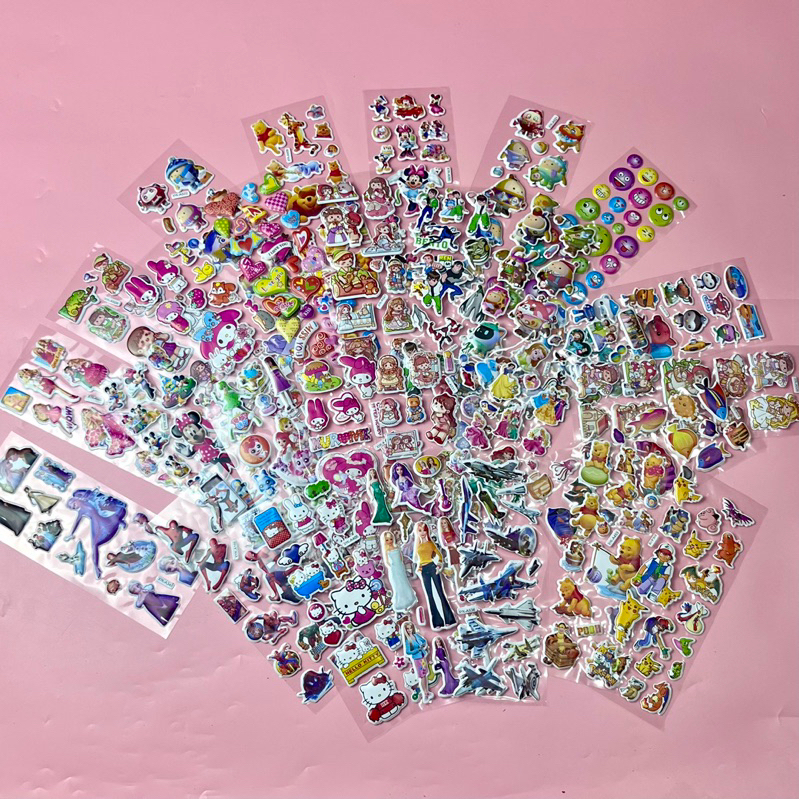 

Sticker timbul anak lucu karakter sticker mainan anak perempuan lucu mainann edukasi anak party kuy
